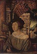Hans Holbein Portrait of young people oil painting on canvas